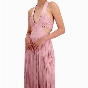 Herve Leger Fringe Cutout Cocktail Dress